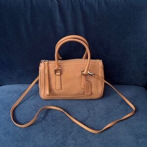 Coach Vintage Bonnie Legacy 9421  Tan/Beige Satchel Bag‎